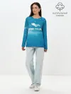 Лонгслив женский. Хлопок / дайвинг