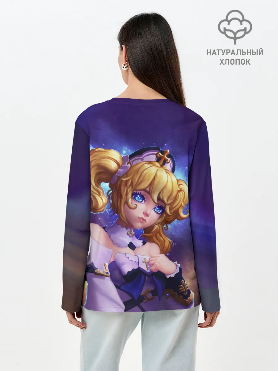 Лонгслив женский. Хлопок / GENSHIN IMPACT / BARBARA