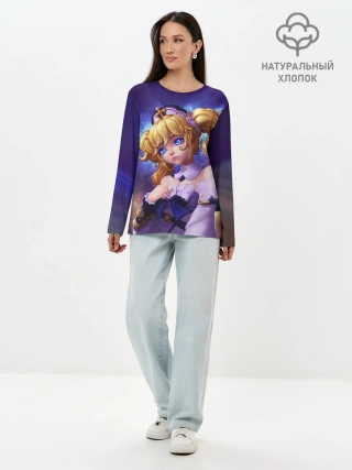 Лонгслив женский. Хлопок / GENSHIN IMPACT / BARBARA