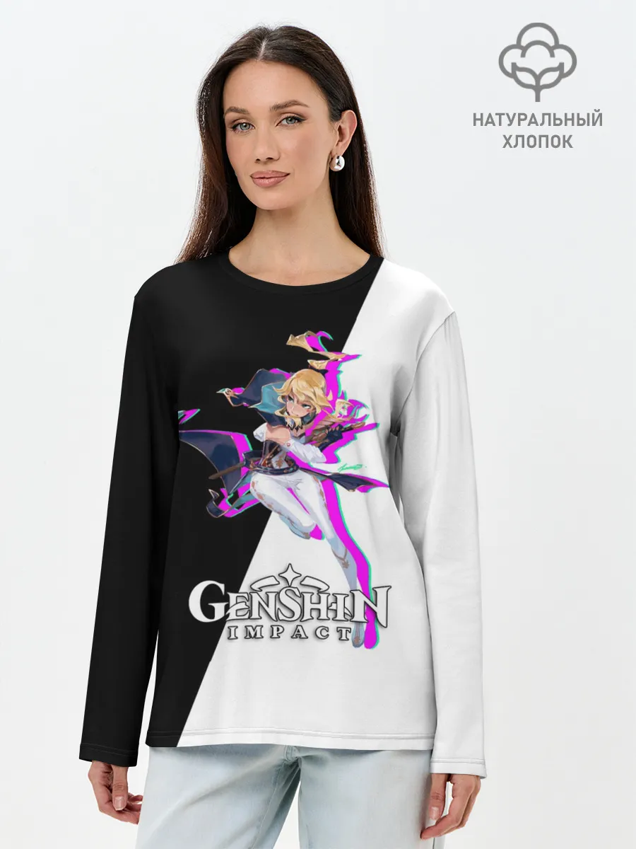 Лонгслив женский. Хлопок / GENSHIN IMPACT / JEAN