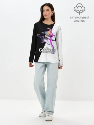 Лонгслив женский. Хлопок / GENSHIN IMPACT / JEAN
