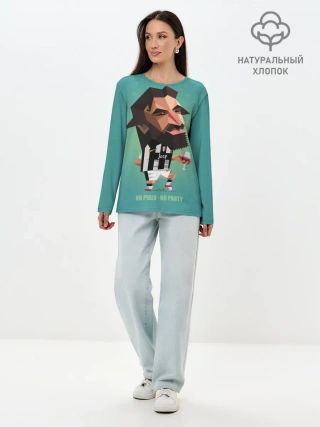 Лонгслив женский. Хлопок / Андреа Пирло