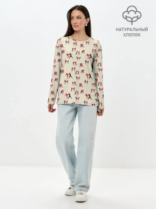 Лонгслив женский. Хлопок / ММА