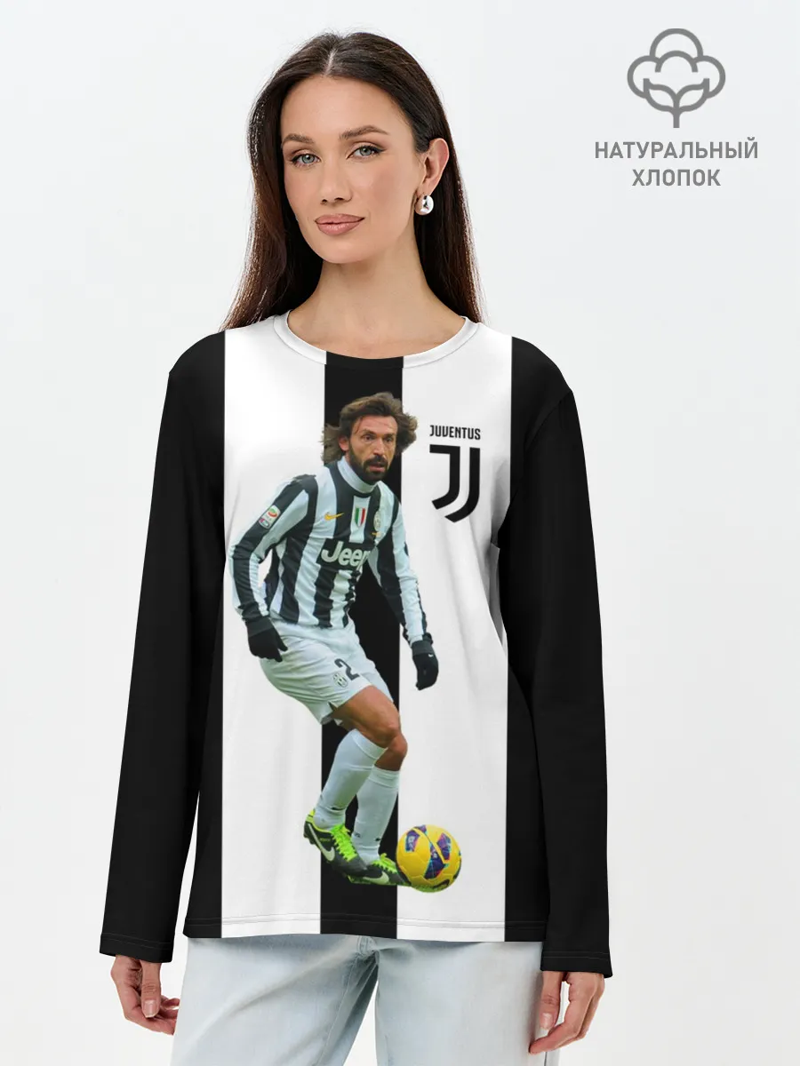 Лонгслив женский. Хлопок / Andrea Pirlo