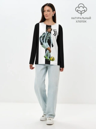 Лонгслив женский. Хлопок / Andrea Pirlo