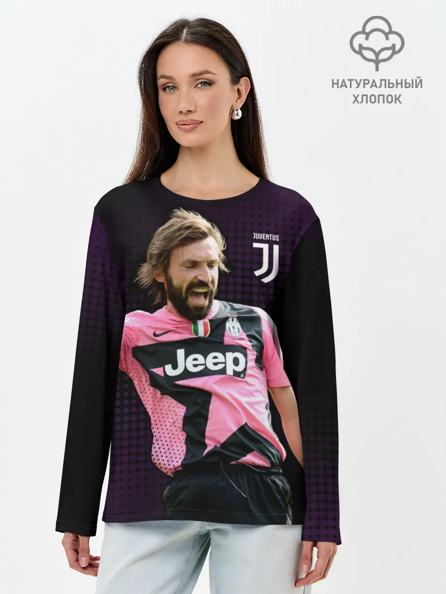 Лонгслив женский. Хлопок / Andrea Pirlo