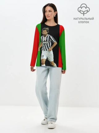Лонгслив женский. Хлопок / Andrea Pirlo