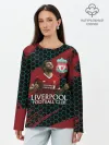 Лонгслив женский. Хлопок / Liverpool: Мохамед Салах.