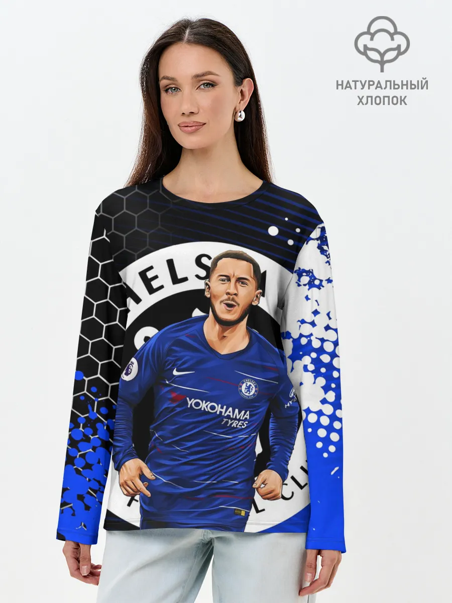 Лонгслив женский. Хлопок / ЭДЕН АЗАР / CHELSEA / ЧЕЛСИ