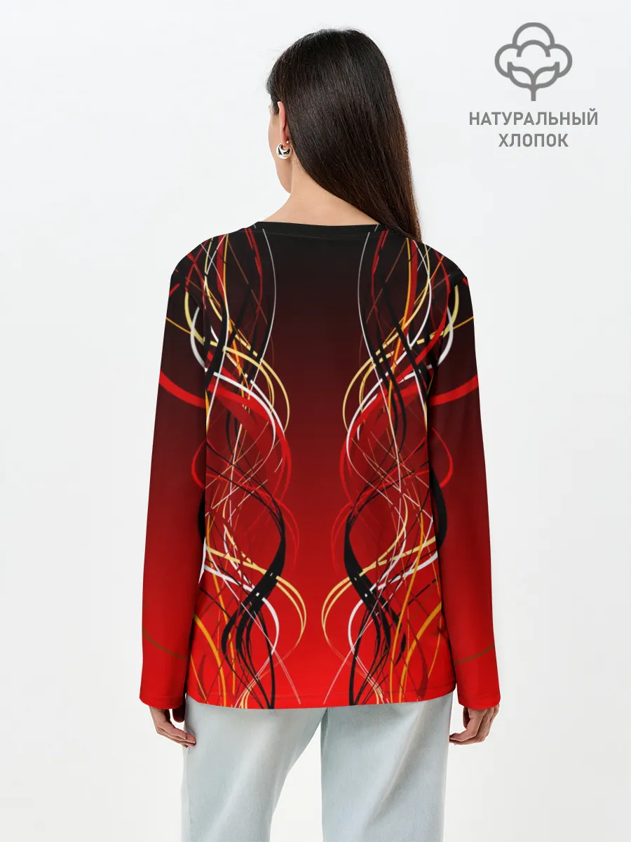 Лонгслив женский. Хлопок / Эмбер