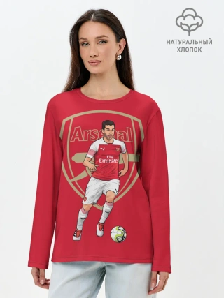 Лонгслив женский. Хлопок / Генрих Мхитарян