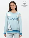 Лонгслив женский. Хлопок / ПАРУСНИКИ | SUMMER