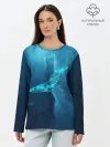 Лонгслив женский. Хлопок / ЗВЕЗДНЫЙ КИТ | STAR WHALE