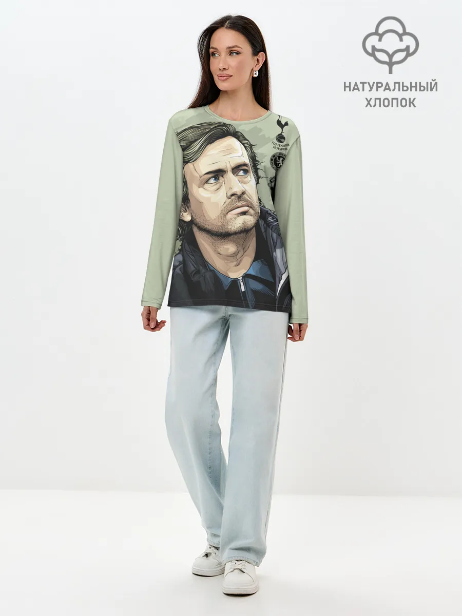 Лонгслив женский. Хлопок / Жозе Моуринью