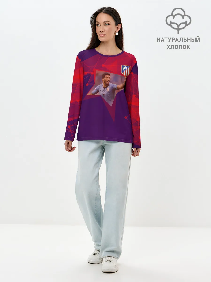 Лонгслив женский. Хлопок / Луис Суарес