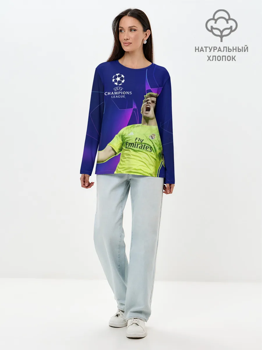 Лонгслив женский. Хлопок / Iker Casillas