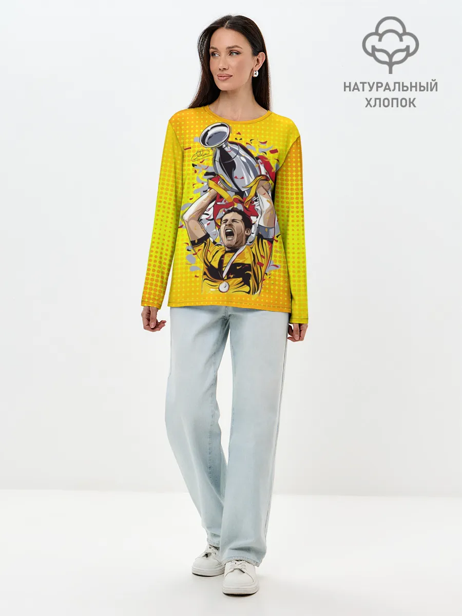 Лонгслив женский. Хлопок / Iker Casillas