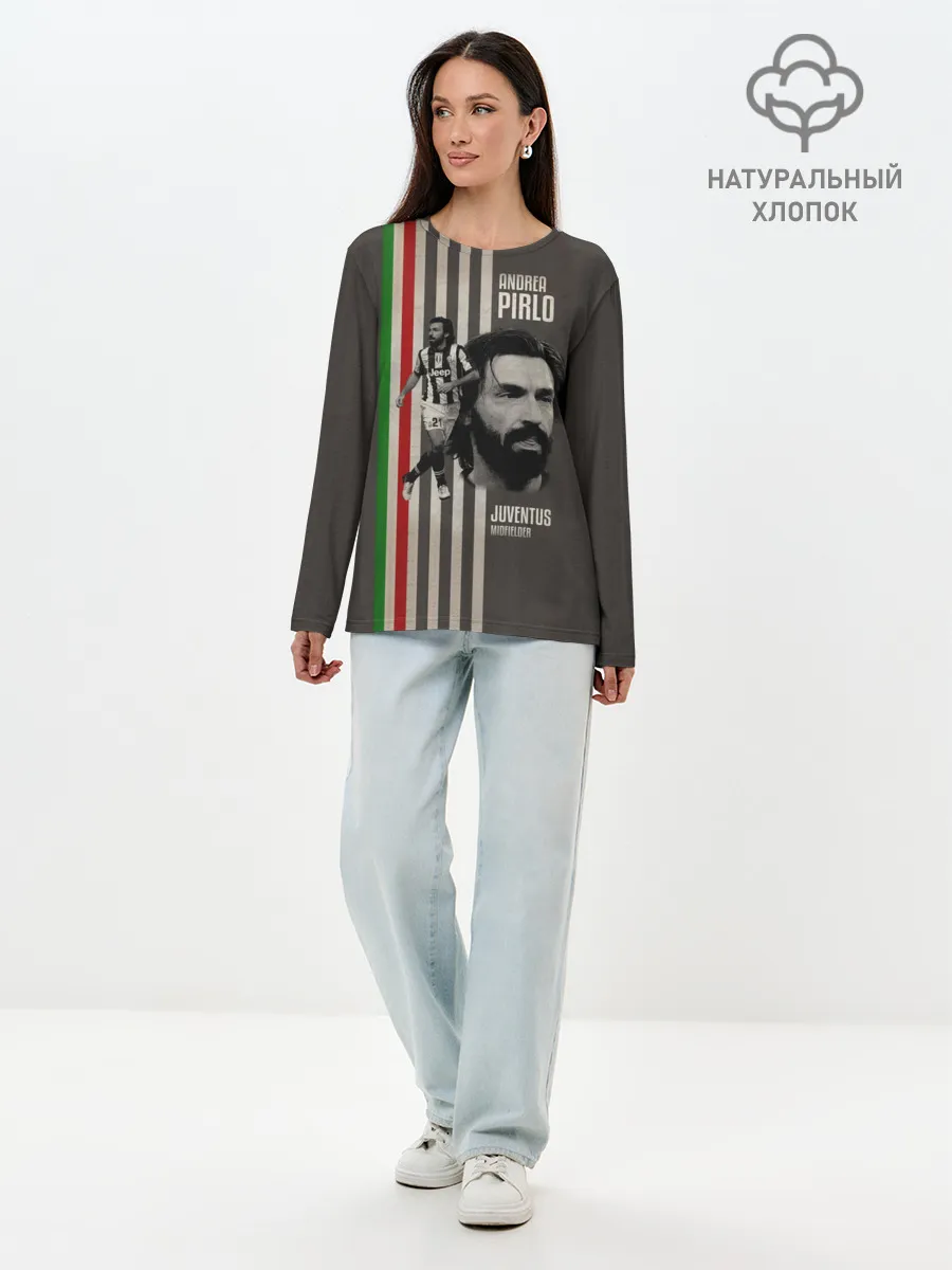 Лонгслив женский. Хлопок / Andrea Pirlo