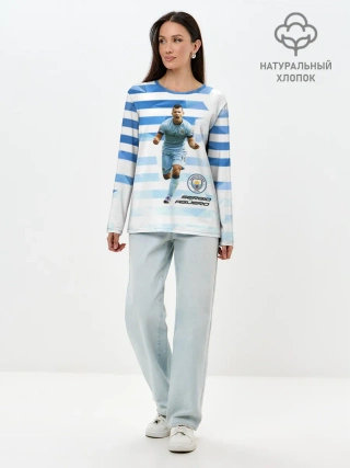 Лонгслив женский. Хлопок / Серхио Aгуэро