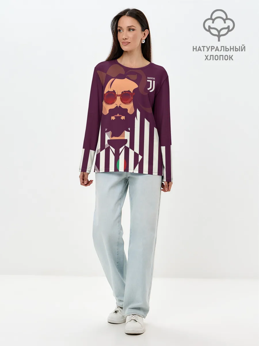 Лонгслив женский. Хлопок / Andrea Pirlo