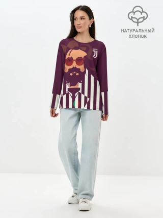 Лонгслив женский. Хлопок / Andrea Pirlo