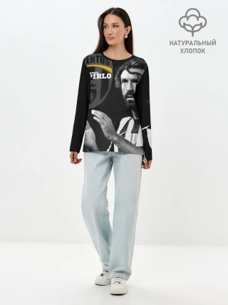 Лонгслив женский. Хлопок / Андреа Пирло