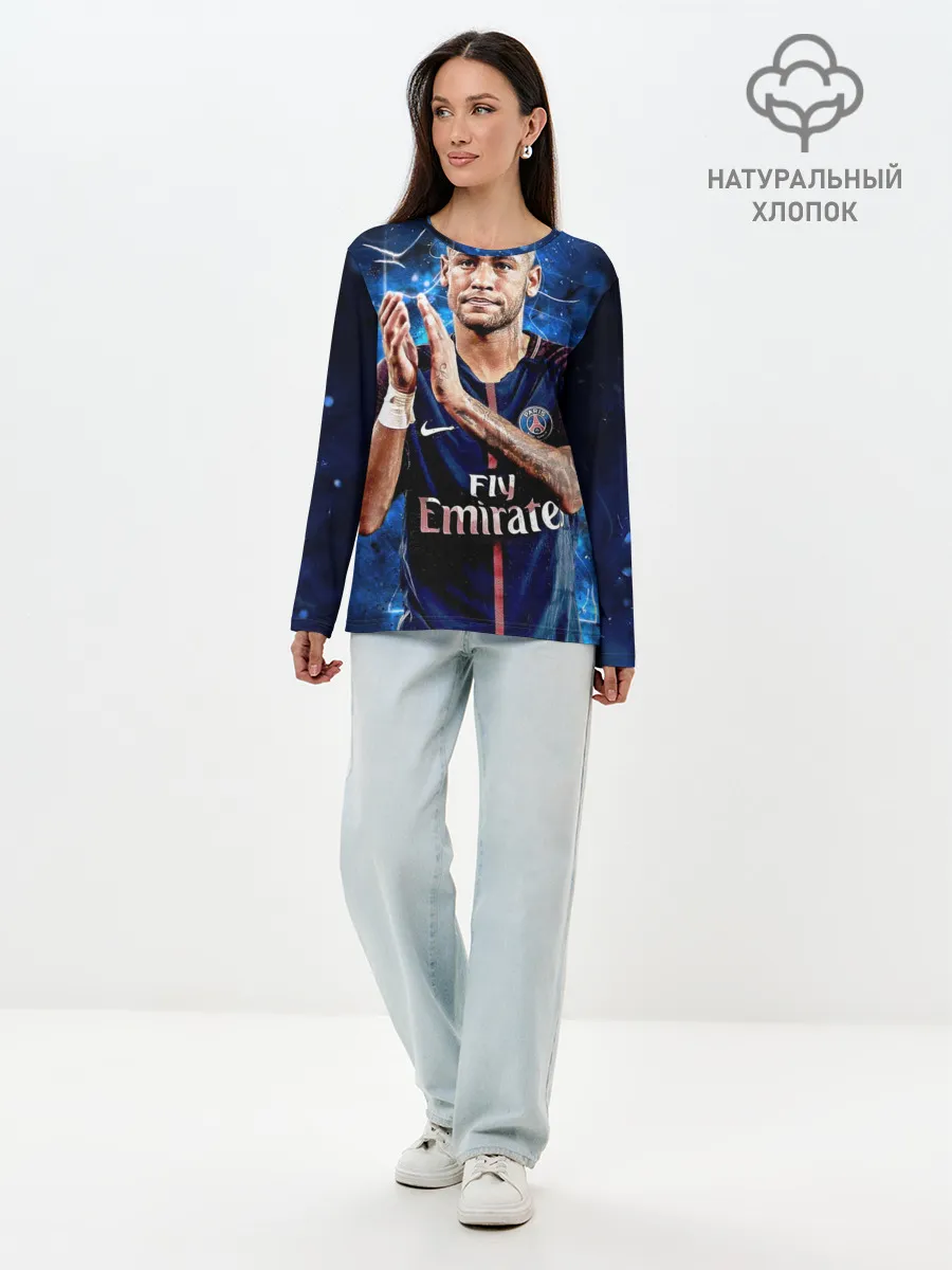 Лонгслив женский. Хлопок / Неймар младший