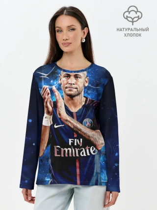 Лонгслив женский. Хлопок / Неймар младший