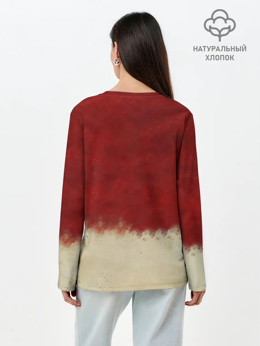 Лонгслив женский. Хлопок / Аста с мечом Чёрный клевер