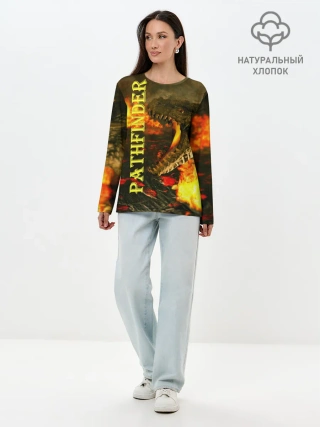 Лонгслив женский. Хлопок / Pathfinder | НРИ