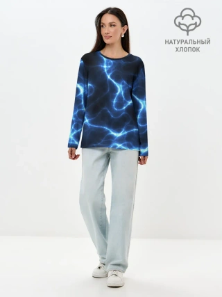 Лонгслив женский. Хлопок / Energy Waves