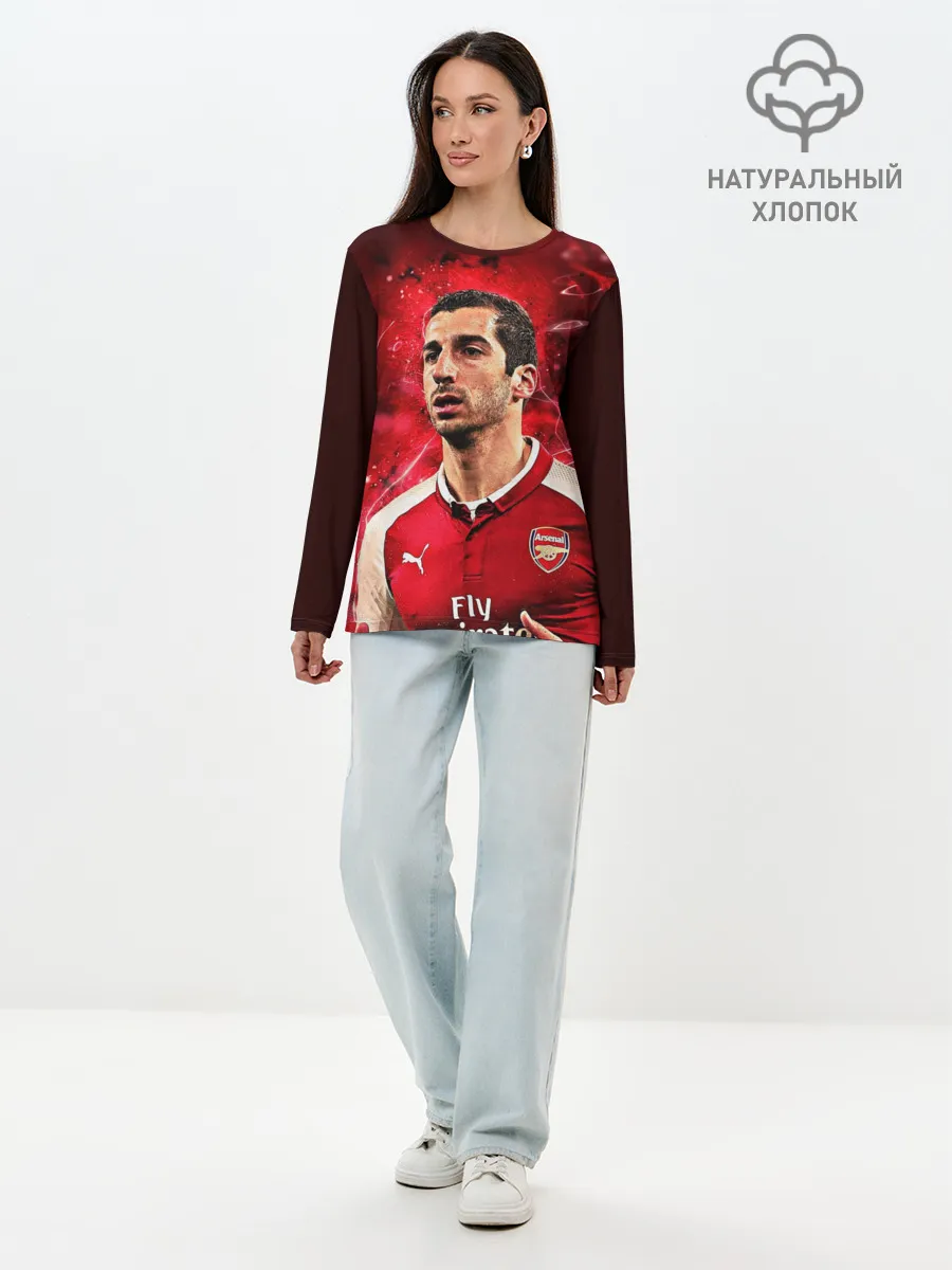 Лонгслив женский. Хлопок / Генрих Мхитарян