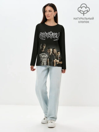 Лонгслив женский. Хлопок / Sepultura