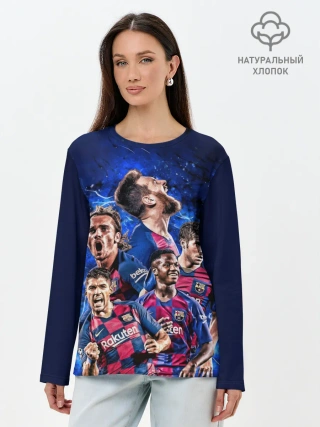 Лонгслив женский. Хлопок / Месси и Суарес
