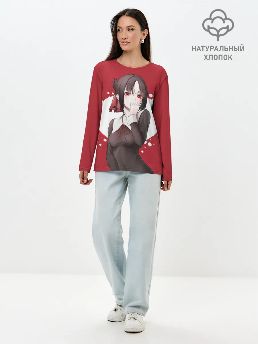 Лонгслив женский. Хлопок / Kaguya Love