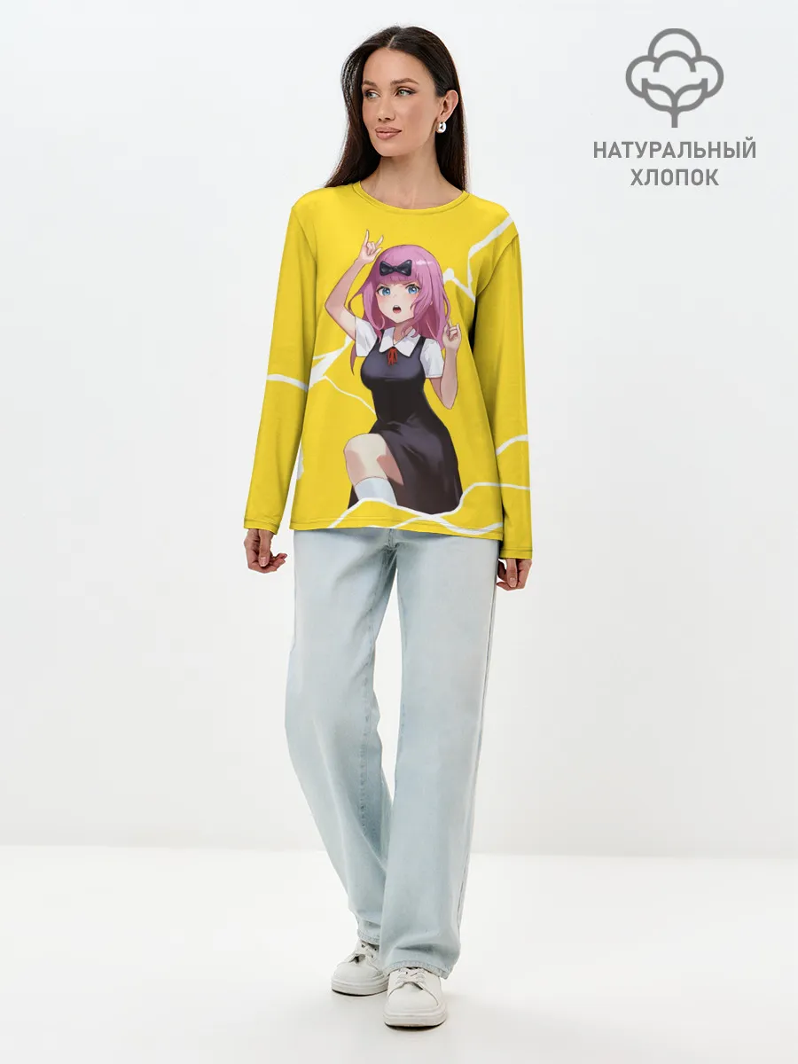 Лонгслив женский. Хлопок / Chika Chika