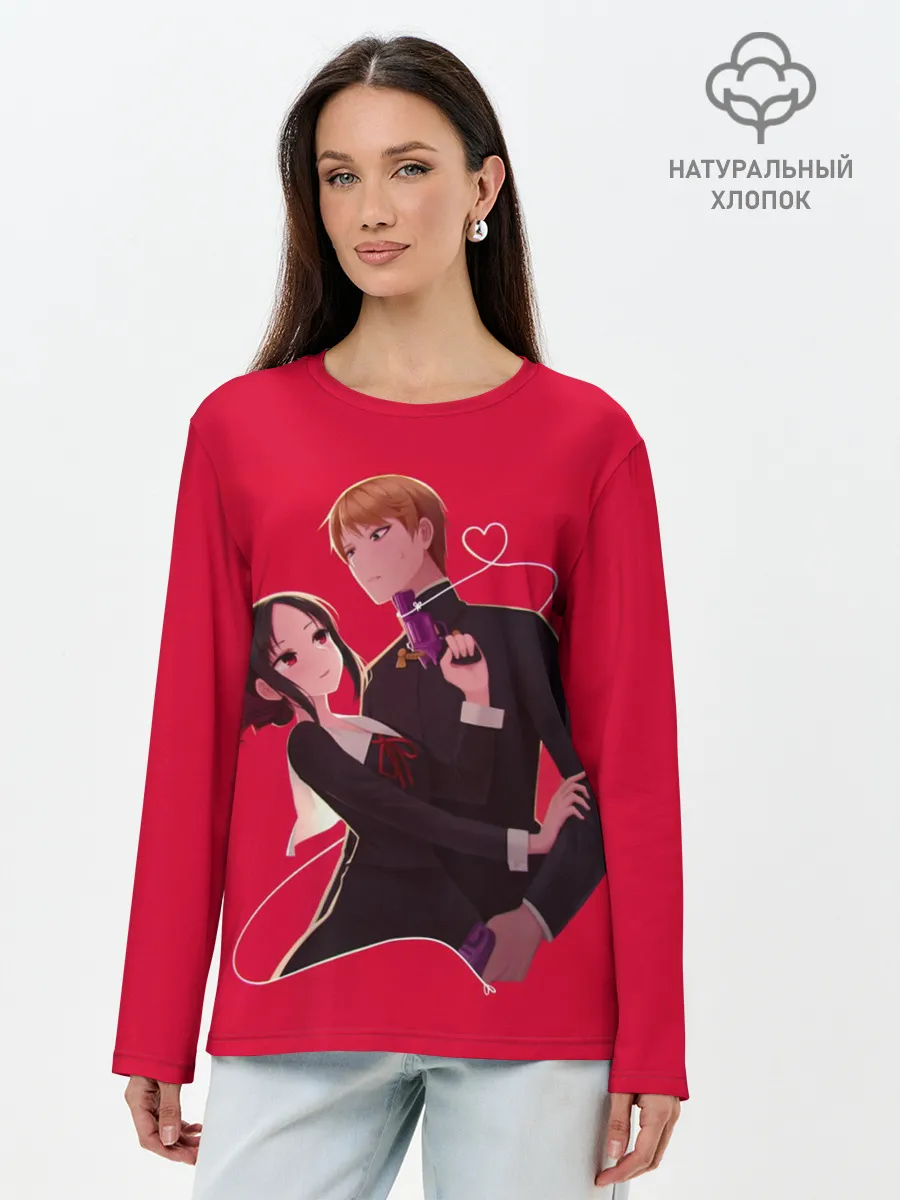 Лонгслив женский. Хлопок / Miyuki Kaguya Love