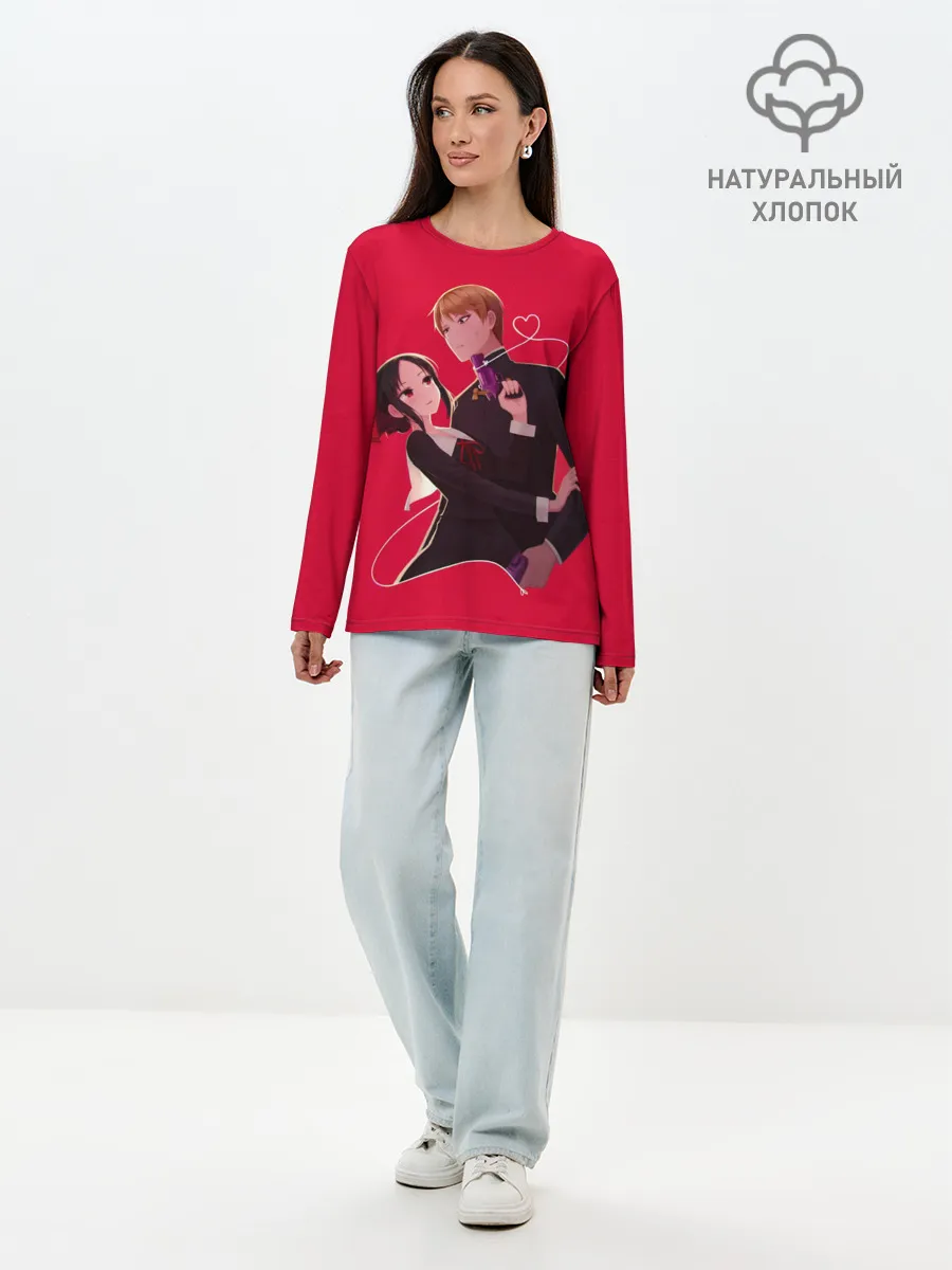 Лонгслив женский. Хлопок / Miyuki Kaguya Love