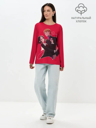 Лонгслив женский. Хлопок / Miyuki Kaguya Love