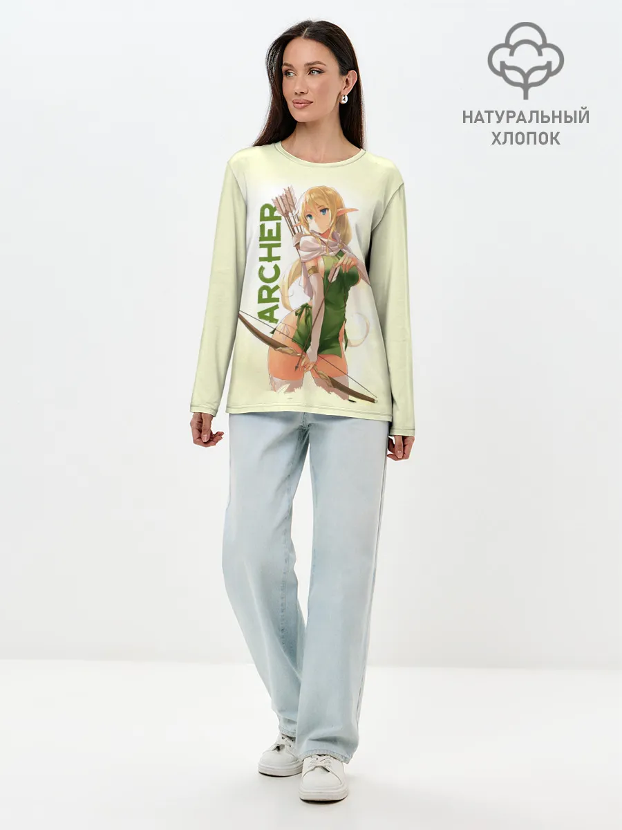 Лонгслив женский. Хлопок / Archer