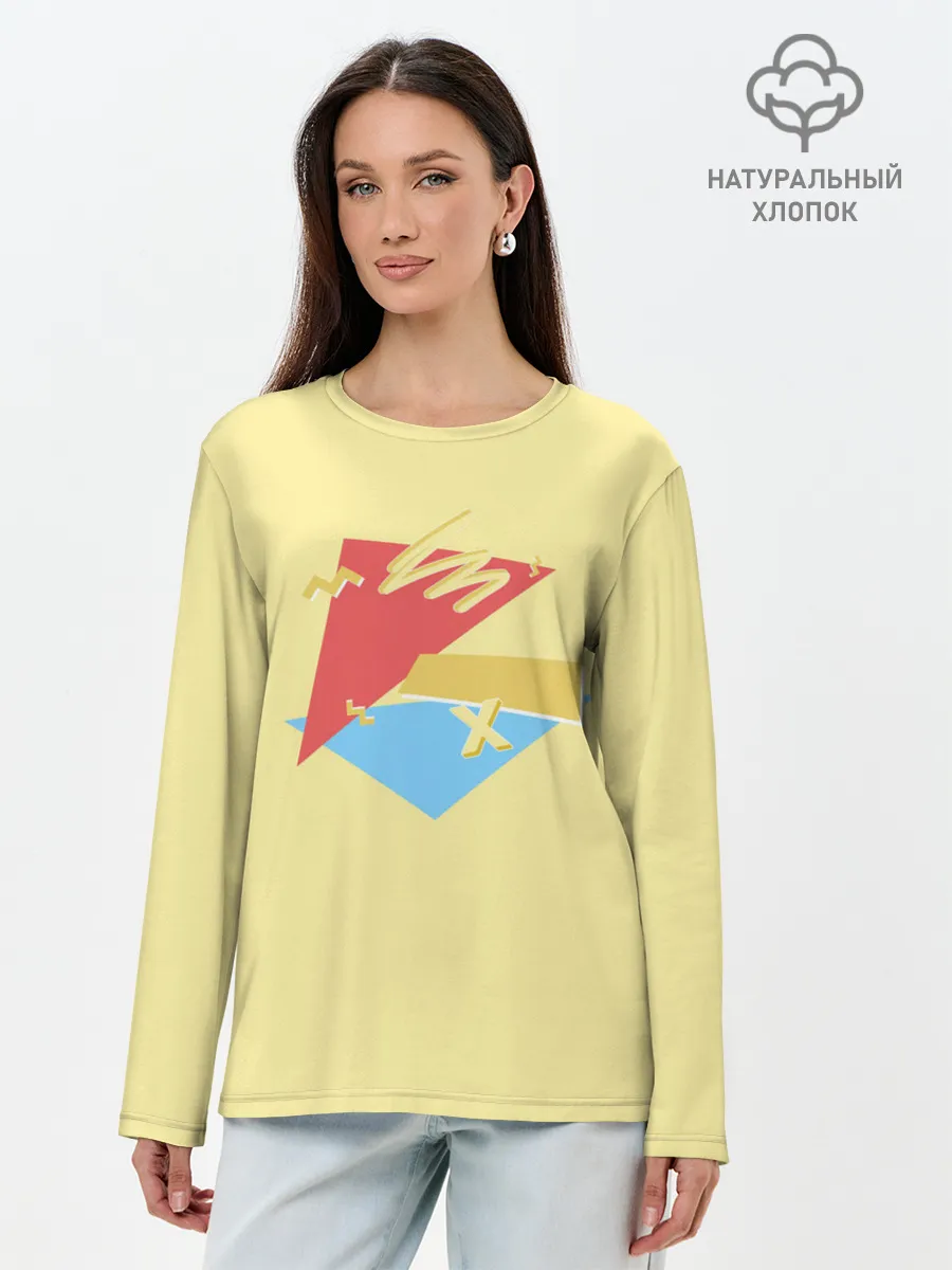 Лонгслив женский. Хлопок / ПросТой РисуНок