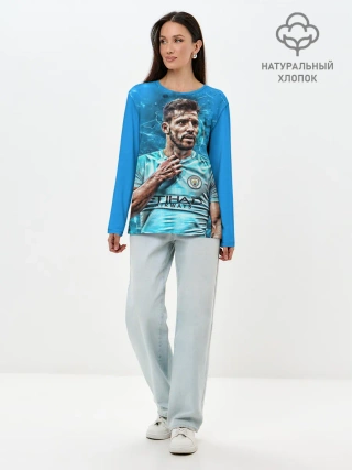 Лонгслив женский. Хлопок / Серхио Агуэро