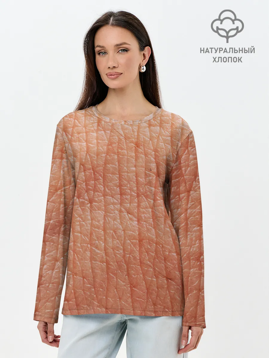 Лонгслив женский. Хлопок / Human Skin
