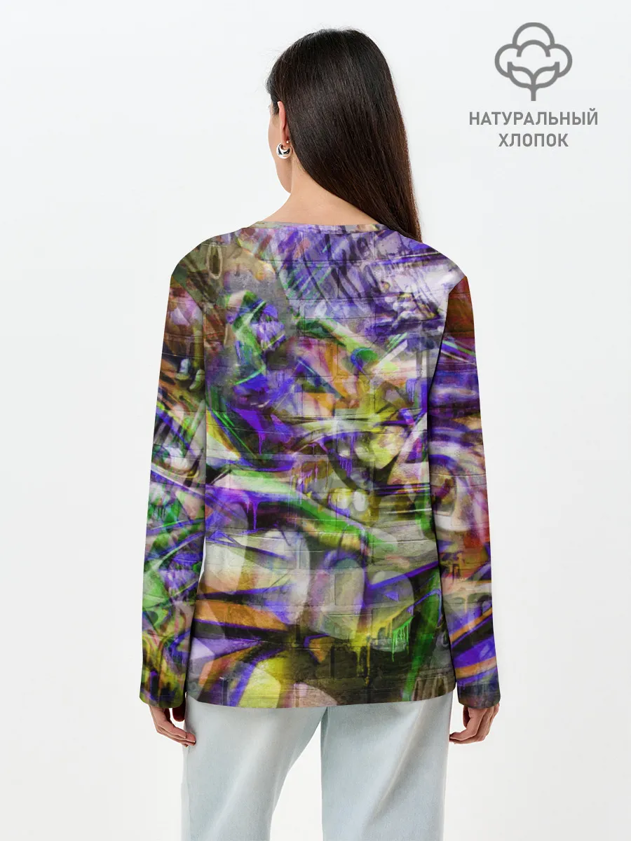 Лонгслив женский. Хлопок / Graffiti Art