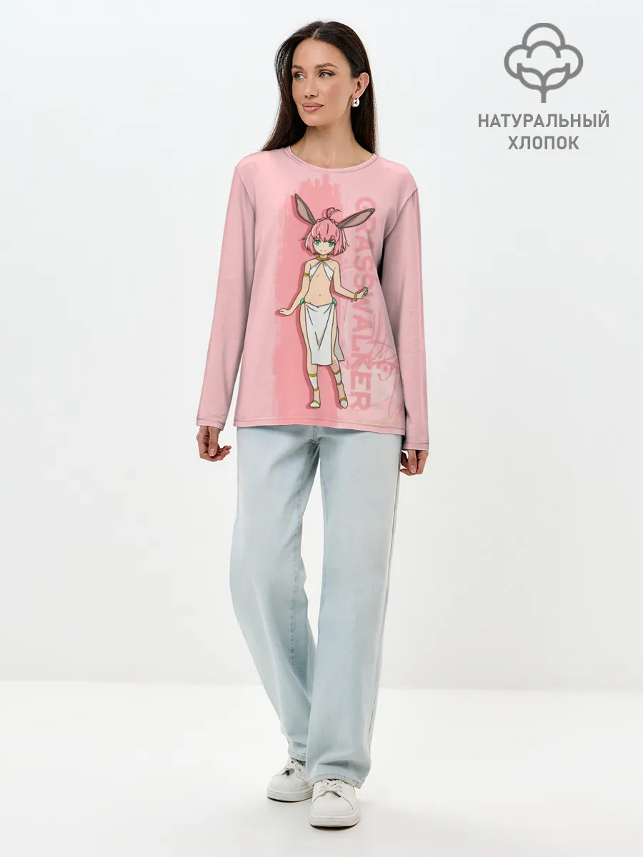 Лонгслив женский. Хлопок / Grasswalker