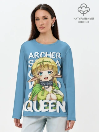 Лонгслив женский. Хлопок / Elf Queen