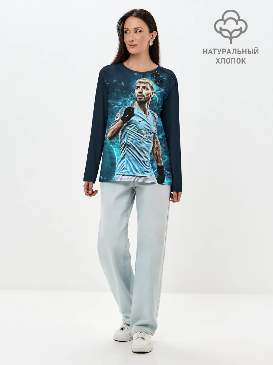 Лонгслив женский. Хлопок / Sergio Agero