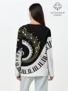 Лонгслив женский. Хлопок / МУЗЫКАЛЬНЫЙ УЗОР