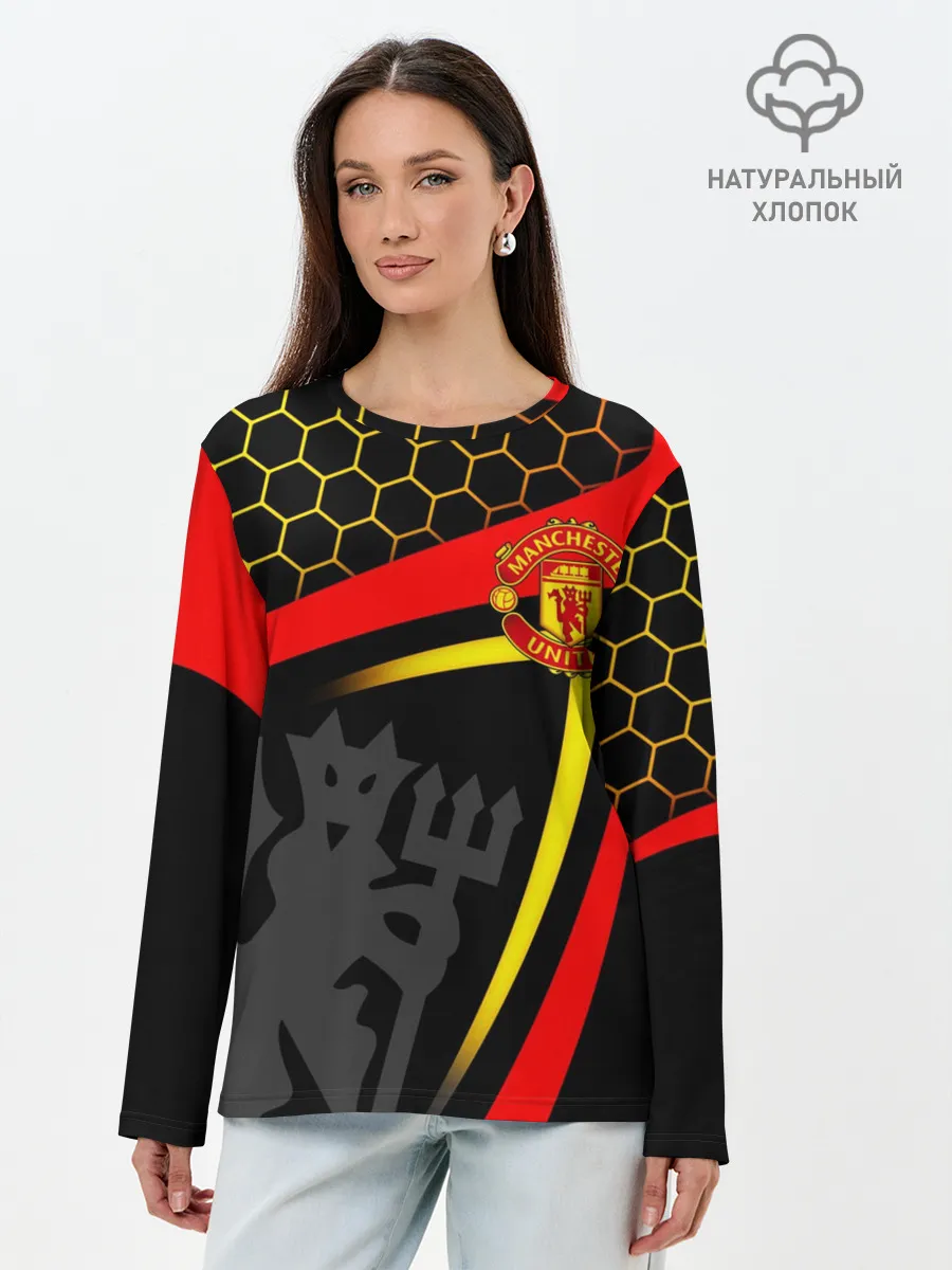 Лонгслив женский. Хлопок / МАНЧЕСТЕР / MANCHESTER / SPORT