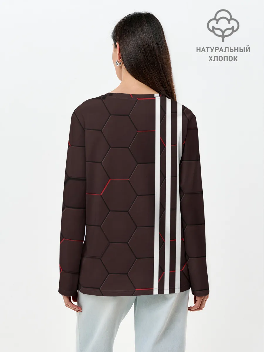 Лонгслив женский. Хлопок / МАНЧЕСТЕР / MANCHESTER / ПЛИТЫ